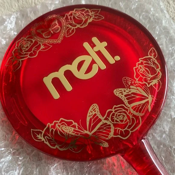 Melt Cosmetics Amor y Mariposas Butterfly Brush Set & Makeup Handheld Mirror NWT